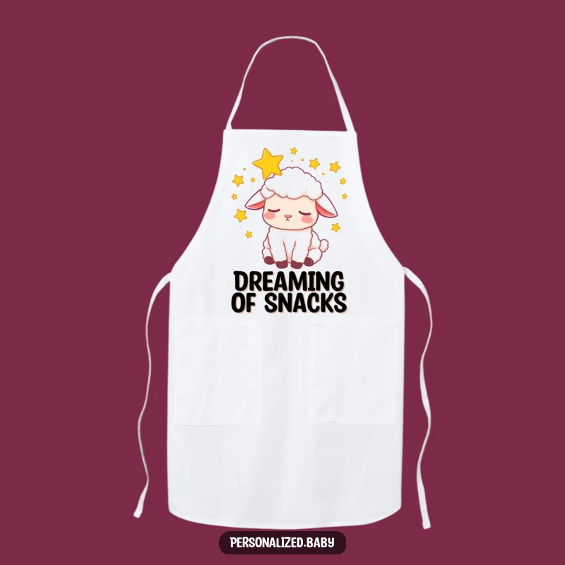 Funny Sleepy Lamb Dream Apron: Cook with Peaceful Dreams, Perfect Funny Gift!