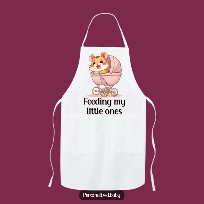 Funny Hamster Carriage Apron: Cook with Hilarious Dedication