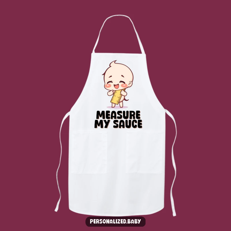 Funny Giggling Ruler Bend Apron: Cook and Laugh with Precision