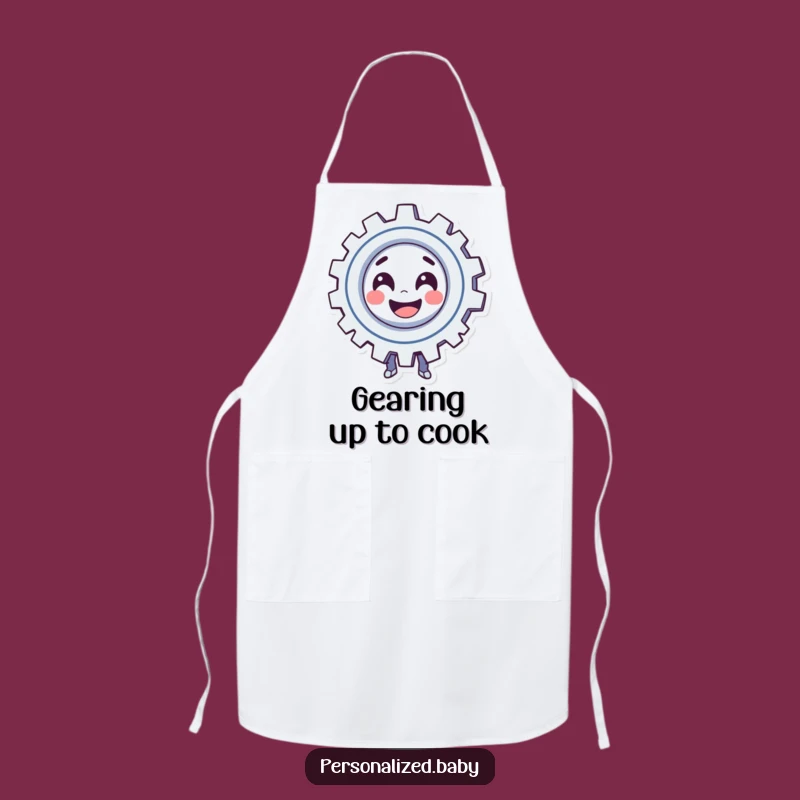 Funny Spinning Gear Apron for Playful Makers