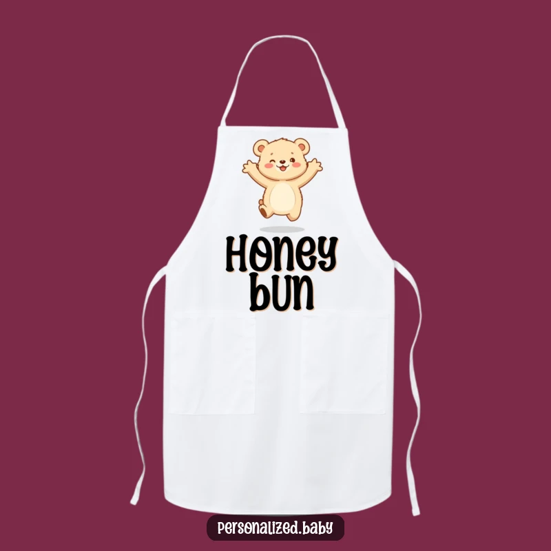 Funny Bear Cub Apron: Gleeful Jumps - Kitchen Fun for Animal Lovers