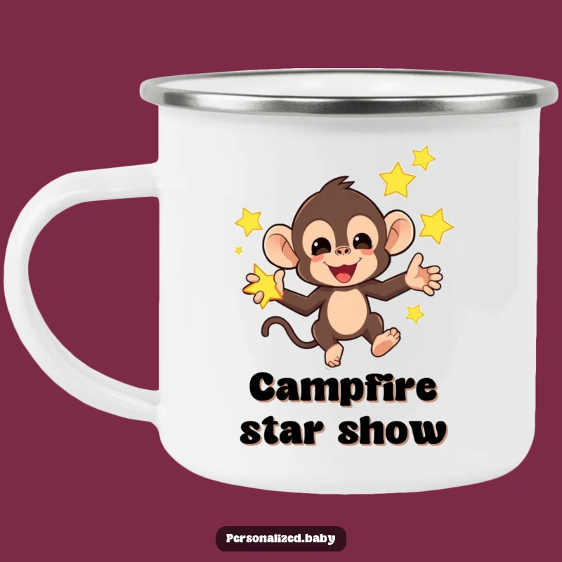 Funny Monkey Star Camping Mug: Adventure Fuelled by Fun