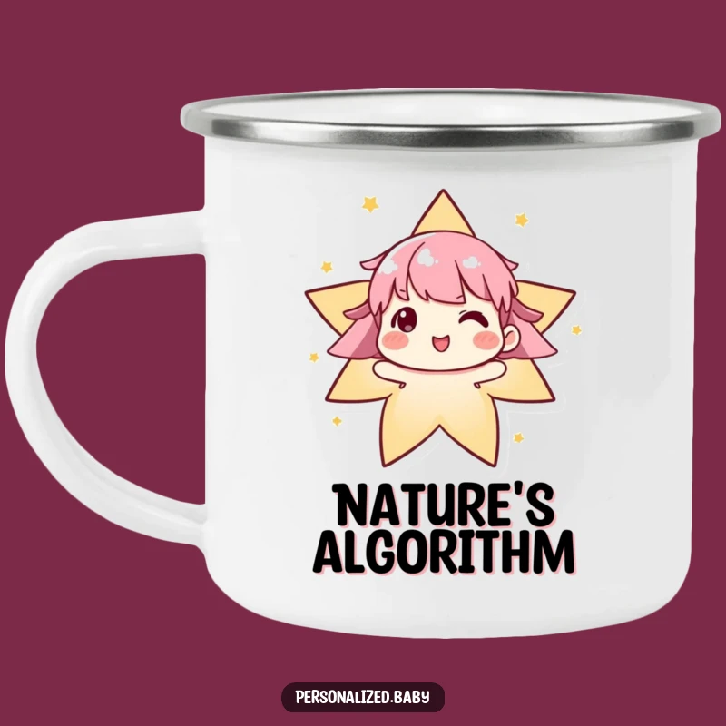 Funny Algorithm Camping Mug: Evolving Star For Smart Adventures
