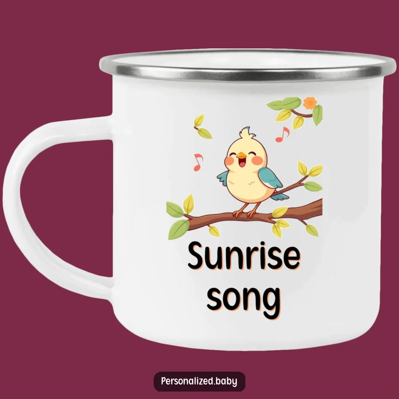 Funny Bird Singing Camping Mug: Outdoor Melody Fun, Ideal Funny Gift