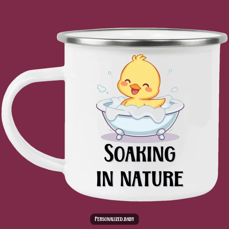 Funny Duckling Bath Camping Mug: Your Hilarious Companion for Refreshing Moments