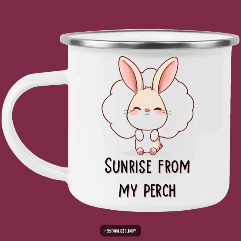 Funny Rabbit Cloud Camping Mug: Adventure with This Quirky and Funny Gift!