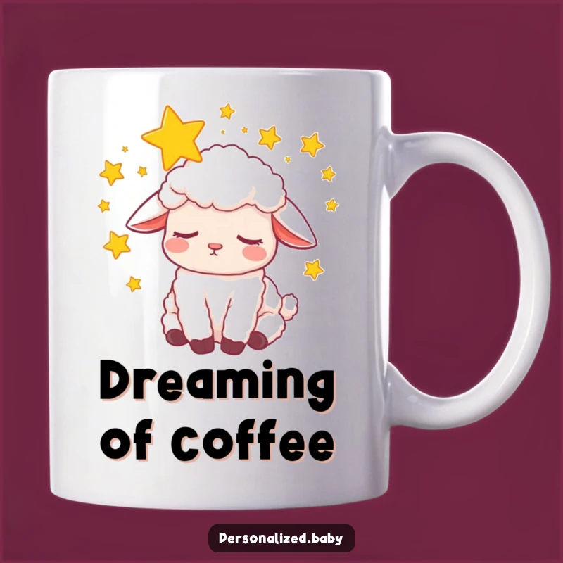 Funny Sleepy Lamb Dream Mug: Sweet Slumber & Starry Nights, Perfect Funny Gift!
