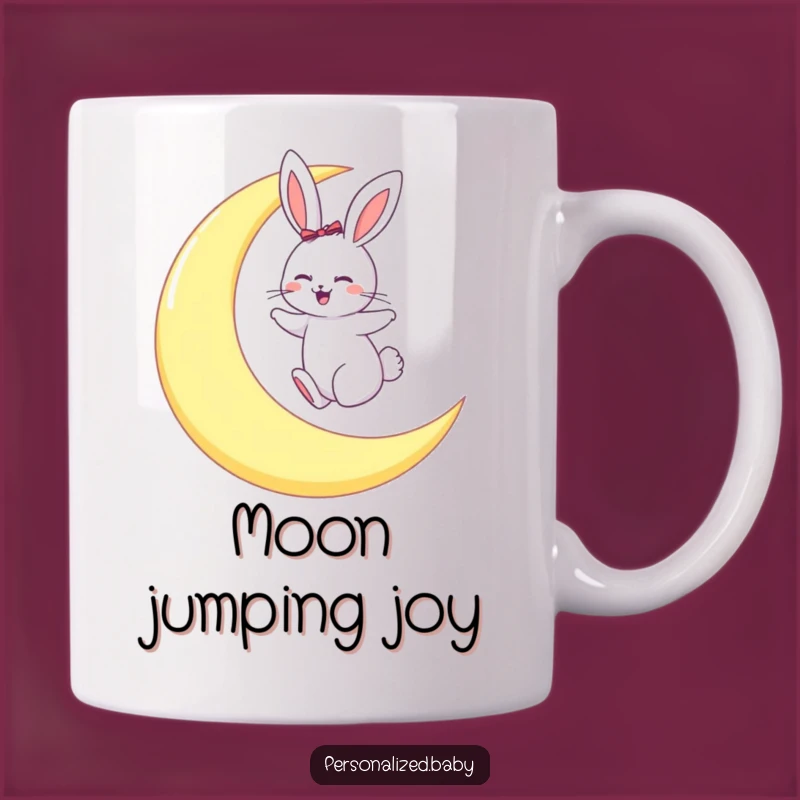 Funny Bunny Moon Hop Mug: Whimsical Night Dream Gift Mug