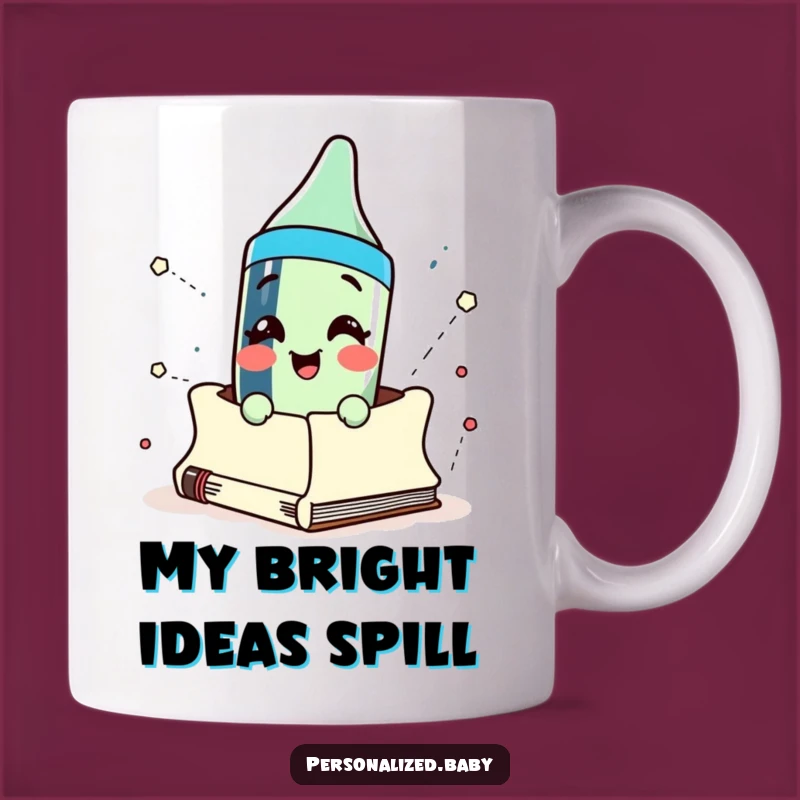 Funny Crayon Bursting Sketchbook Mug: A Hilarious Gift for Artists and Creatives