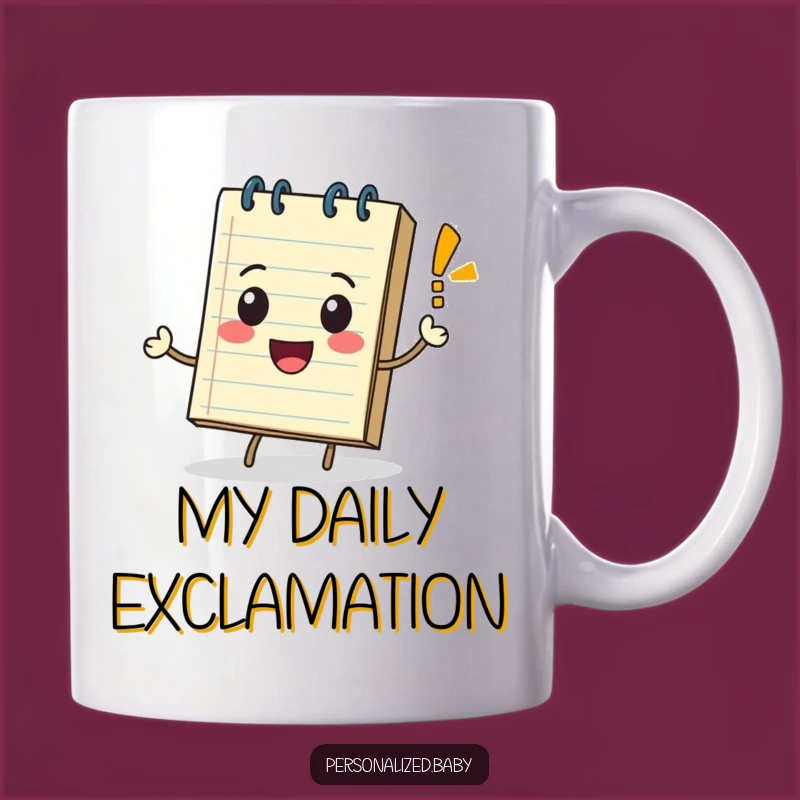 Funny Rolling Notepad Exclamation Mug: A Hilarious Gift for Expressive Ideas