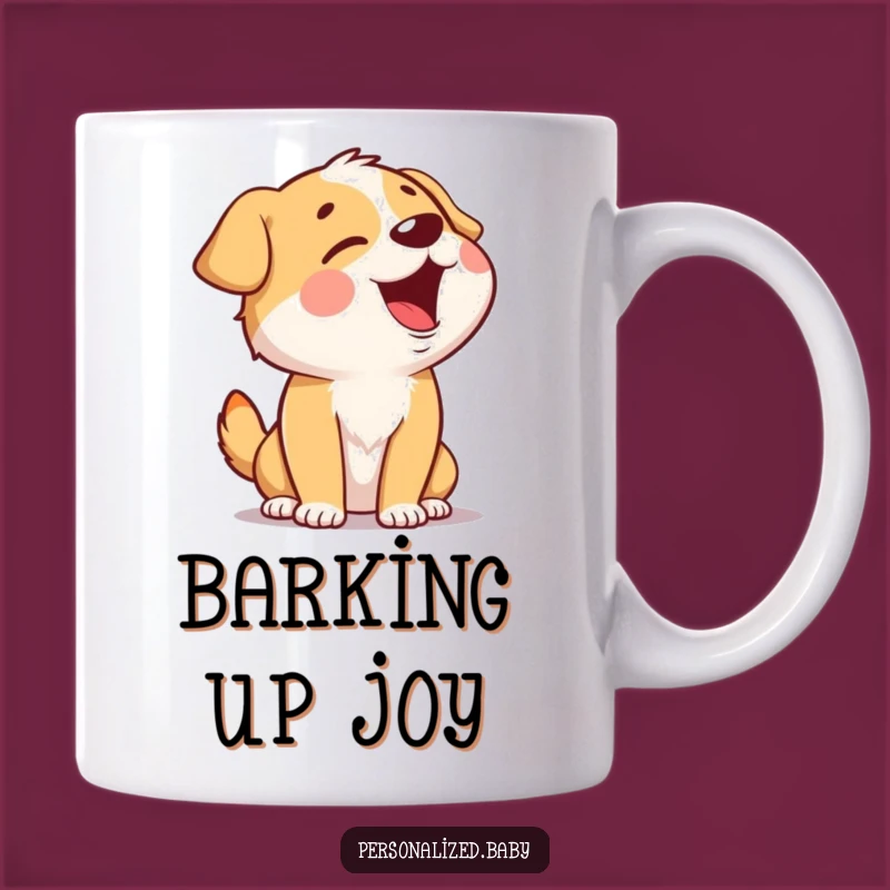 Funny Singing Dog Mug: Giggling Pooch Head Back, Perfect Funny Gift for Music Lovers