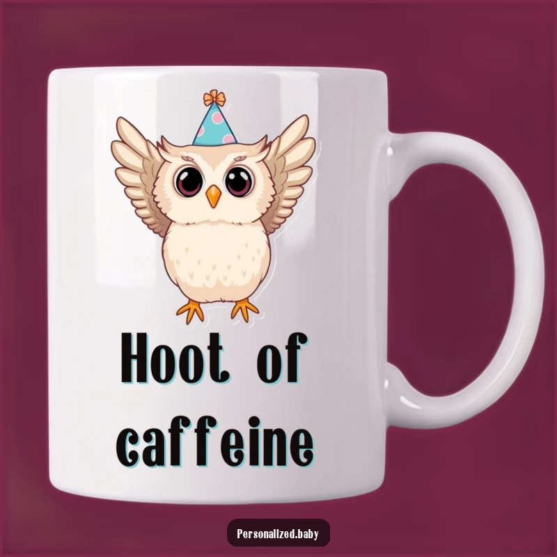 Funny Swooping Owl Mug - Party Animal Funny Gift Idea