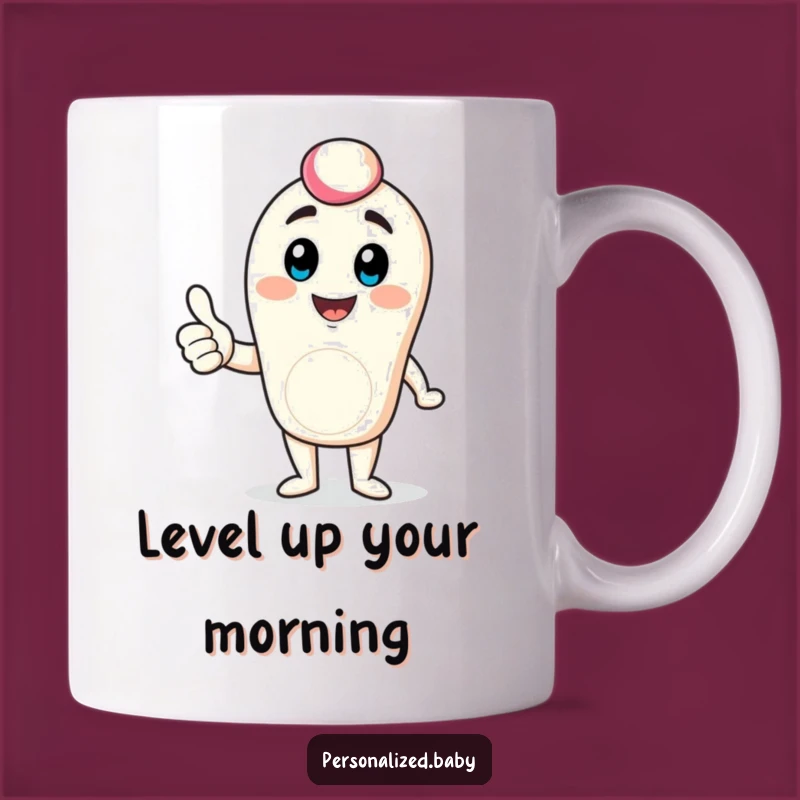 Funny Digital Avatar Mug: Bouncing Thumbs Up For A Positive, Funny Gift