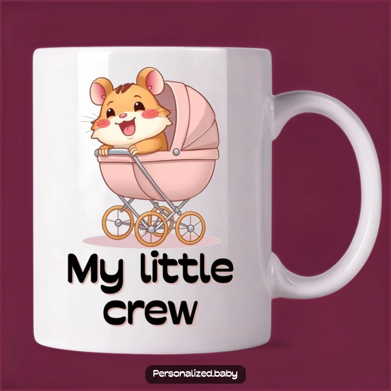 Funny Hamster Baby Carriage Mug: Hilarious Pet Parent Gift for Hamster Lovers