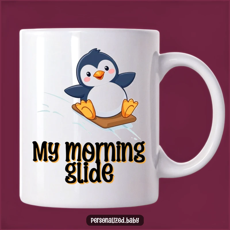Funny Penguin Sliding Mug: A Hilarious Arctic Adventure Gift for Penguin Lovers