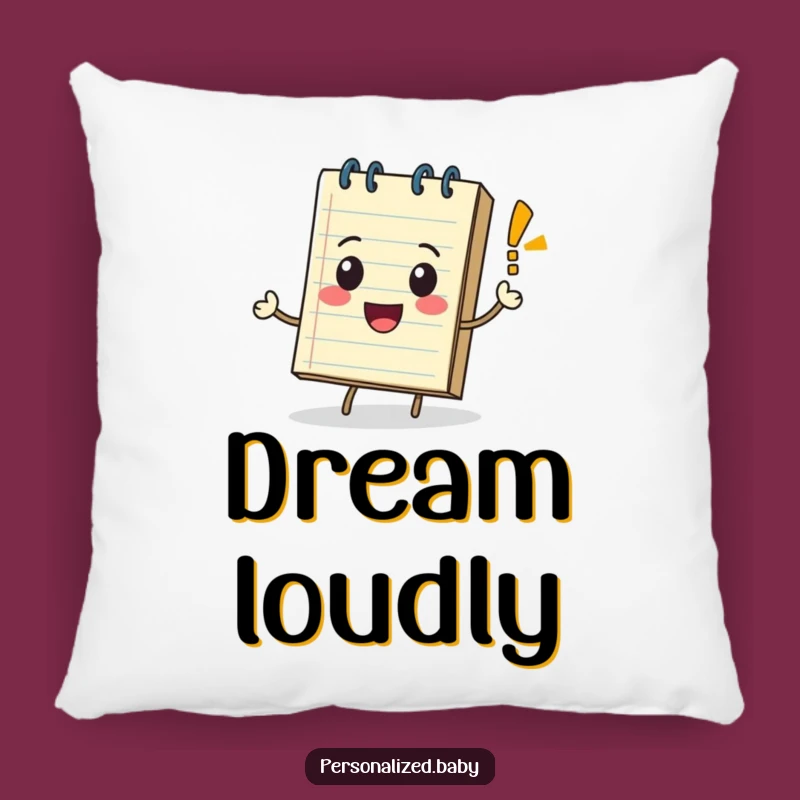 Funny Rolling Notepad Exclamation Pillow: Comfy Expression for Your Space