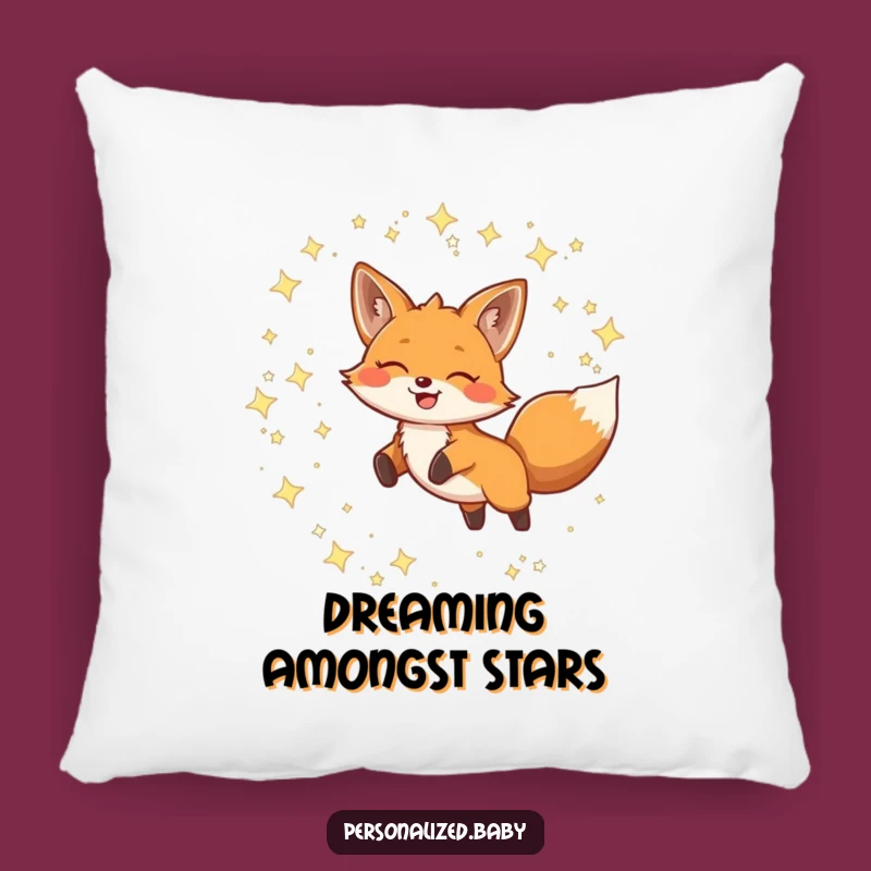 Funny Fox Constellation Pillow: Cozy Comfort with Celestial Dreams