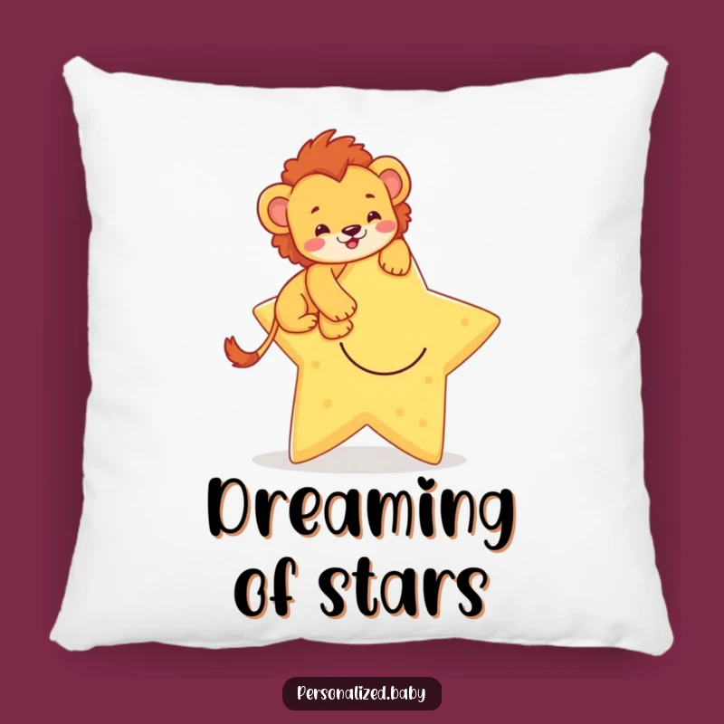 Funny Lion Cub Pillow: Cozy Comfort With Brave Star Climber