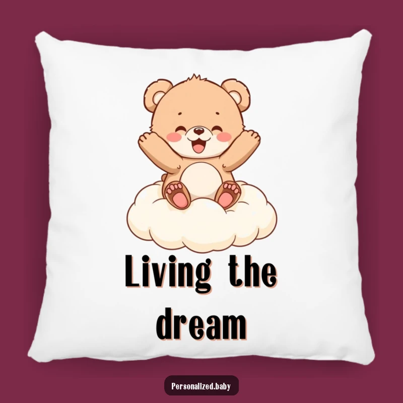 Funny Bear Cub Cloud Pillow: Dreamy Comfort & Bouncy Fun, Ideal Funny Gift!