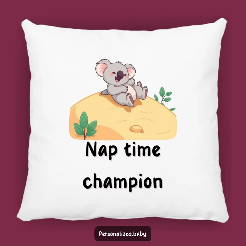 Funny Koala Hillside Pillow: Cozy Fun & Playful Comfort, Ideal Funny Gift!