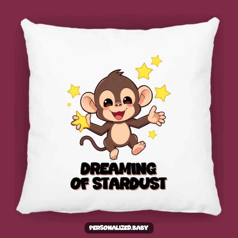 Funny Monkey Star Pillow: Cozy Fun and Celestial Comfort