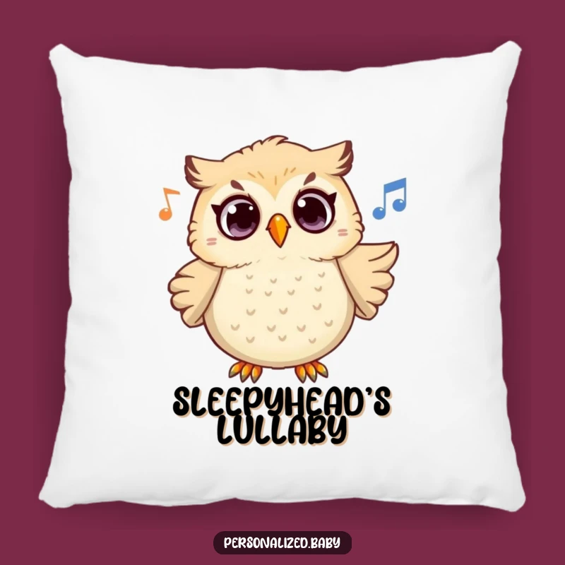 Funny Owl Melody Pillow: Surprised Hoot Comfort, Hilarious Accent for Cozy Spaces