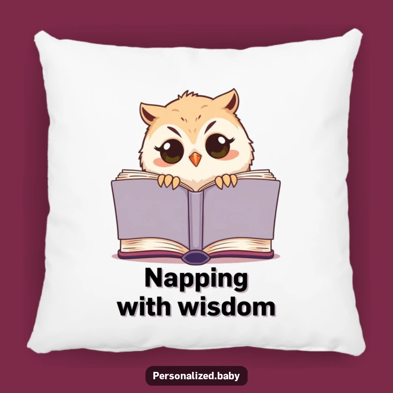 Funny Sleepy Owl Chick Pillow: Cozy Comfort and Hilarious Bookish Decor