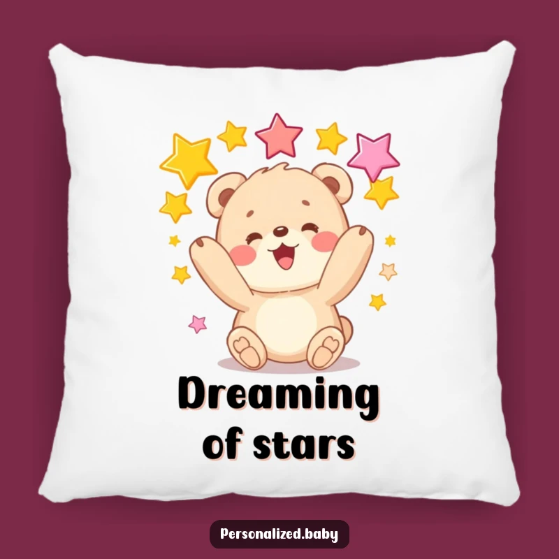 Funny Star Juggler Pillow - Cozy Bear Cub Funny Gift