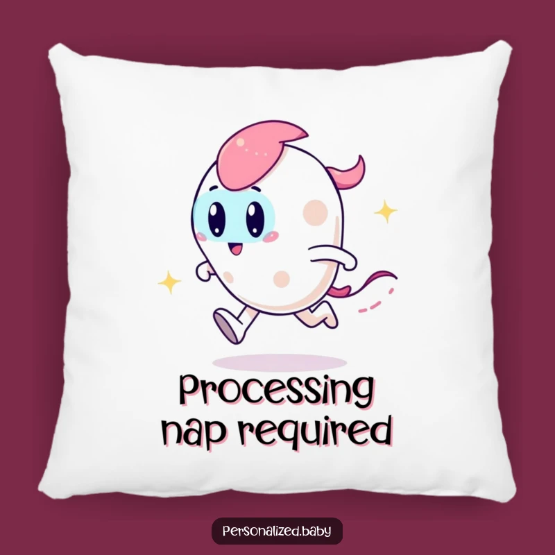 Funny Zooming Code Pillow - Cozy & Playful Developer Decor Gift