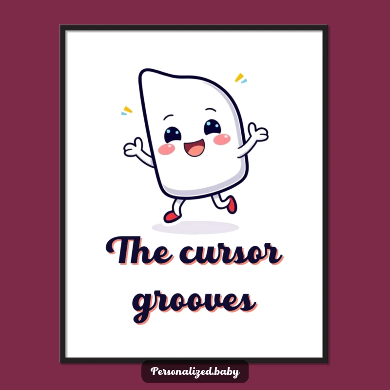 Funny Cursor Digital Art: Whimsical Wall Decor for Digital Spaces