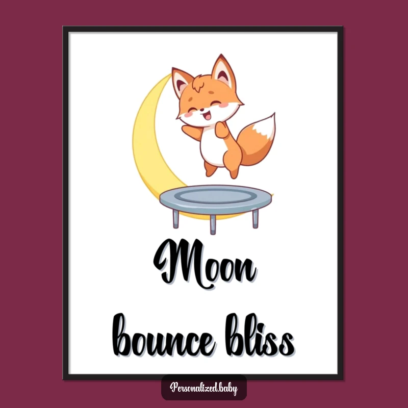 Funny Moon Bouncer Digital Print - Printable Joy Funny Gift