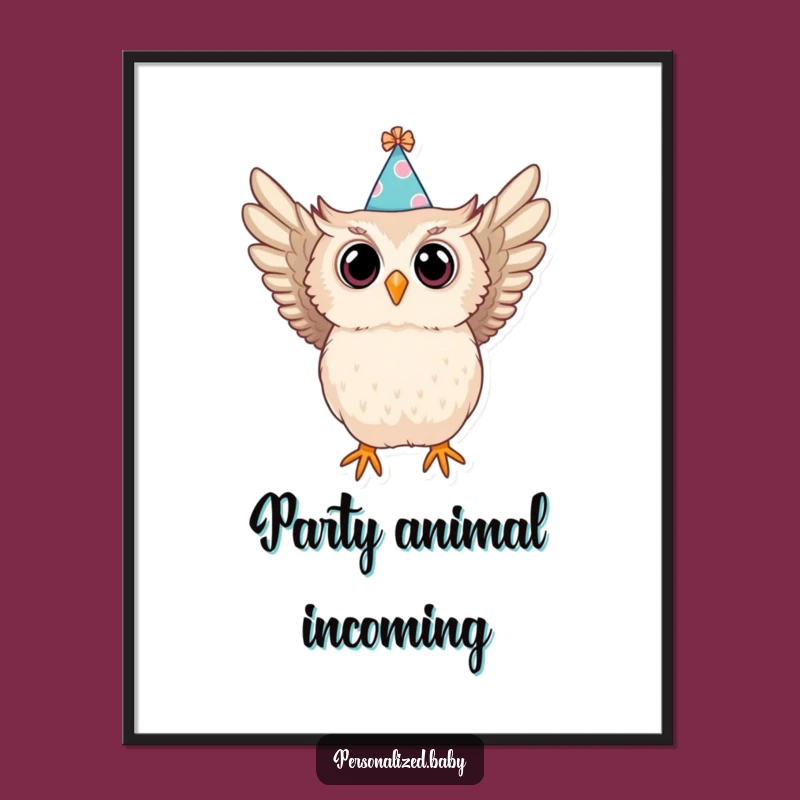 Funny Swooping Owl Digital Print - Printable Drama Funny Gift