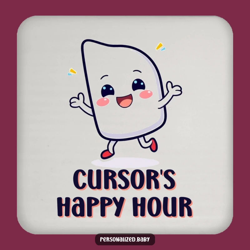 Funny Cursor Coaster Set: Protect Surfaces with Digital Flair