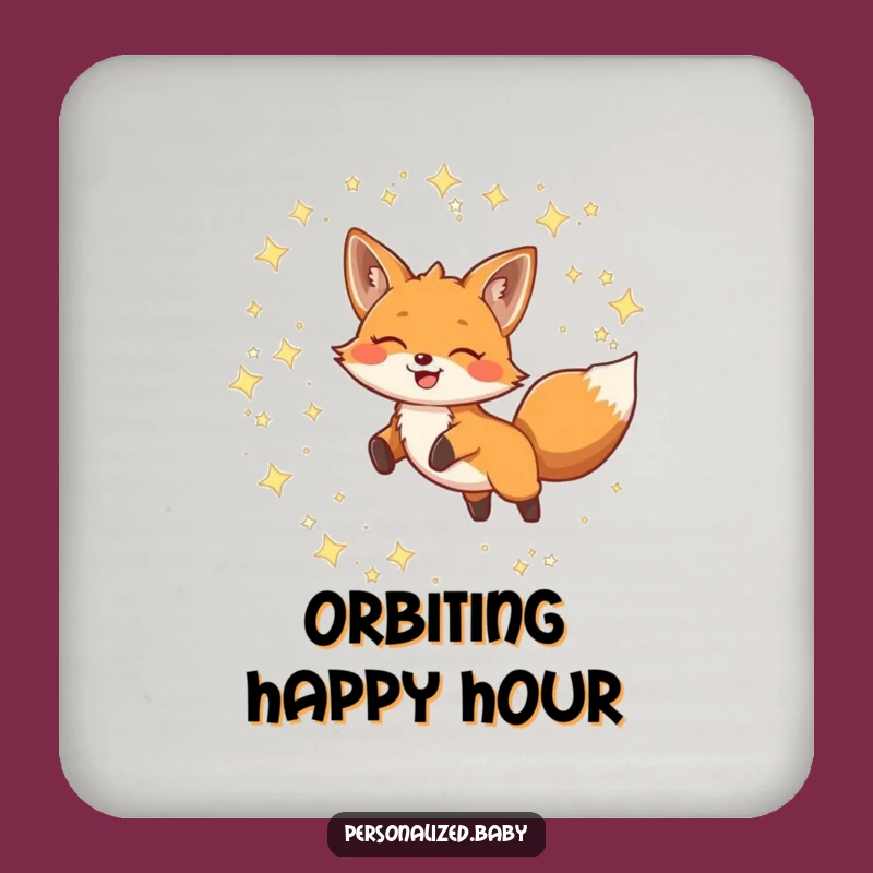 Funny Fox Constellation Coasters: Protect Surfaces with Stellar Style