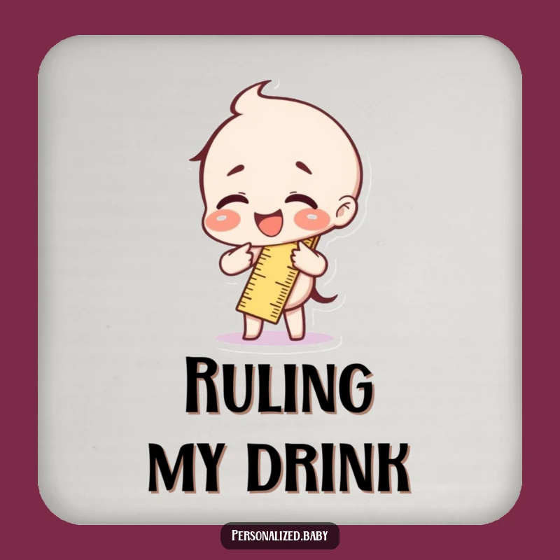 Funny Giggling Ruler Bend Coaster: Protect Surfaces with Humor