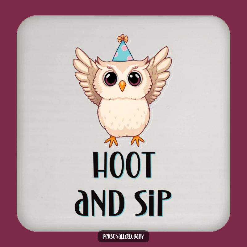 Funny Swooping Owl Coaster - Protect Surfaces Funny Gift
