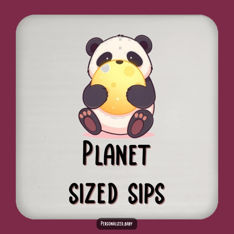 Funny Panda Coaster: Protect Surfaces With Planet Hugs