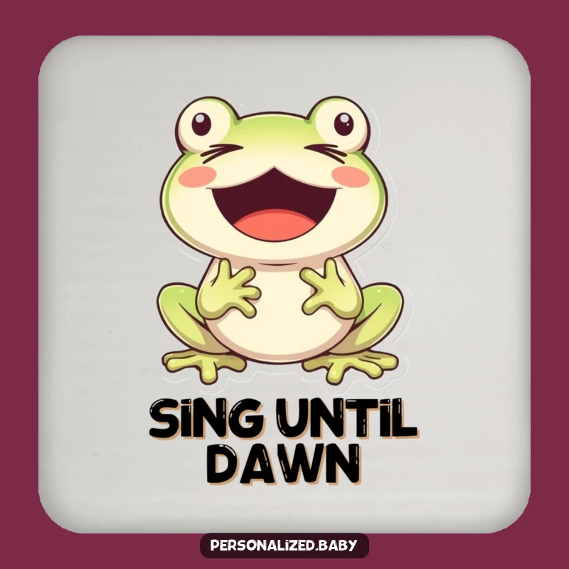 Funny Frog Singing Coasters (Set of 4): Protect Surfaces With Music, Cute Funny Gift