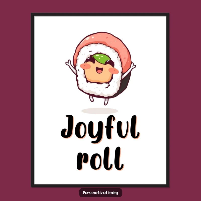 Funny Dancing Sushi Poster: Decorate with Joy and Humor, The Perfect Funny Gift