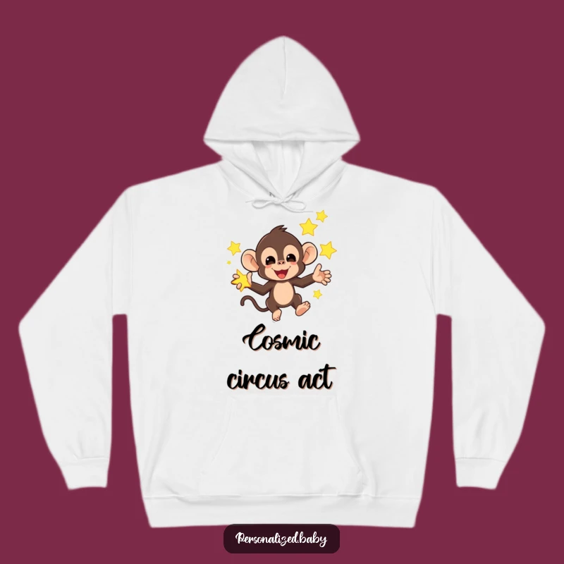 Funny Monkey Star Hoodie: Cozy Fun with Cosmic Flair