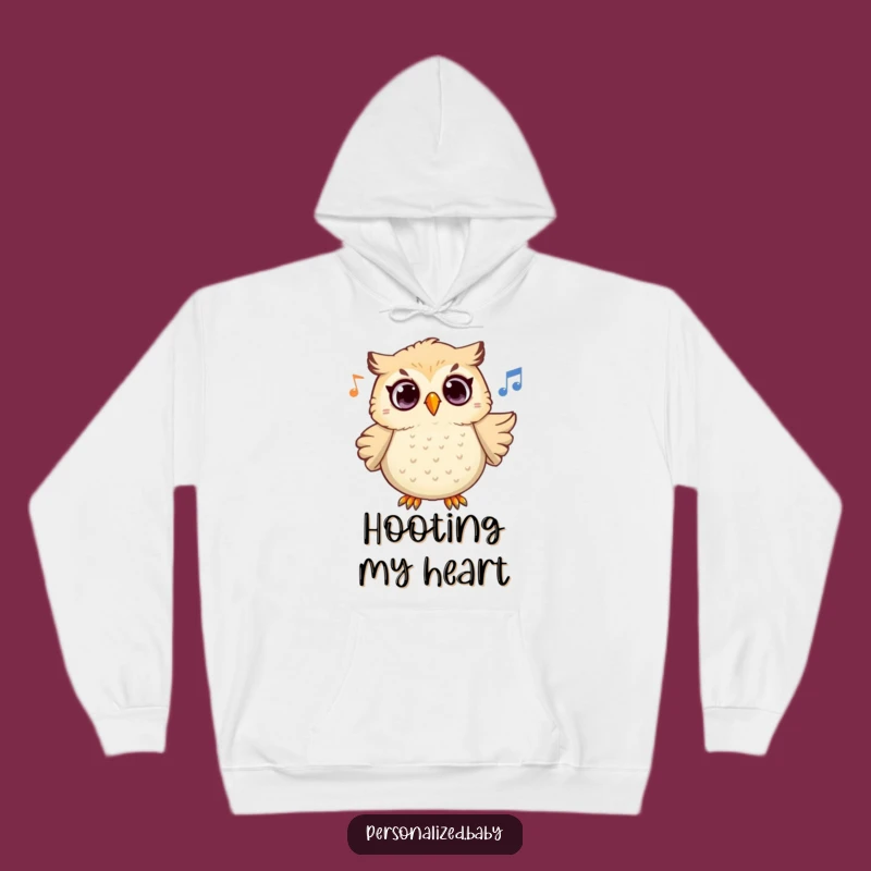Cozy Funny Owl Melody Hoodie: Surprised Hoot Design, Warm and Hilarious Gift Idea