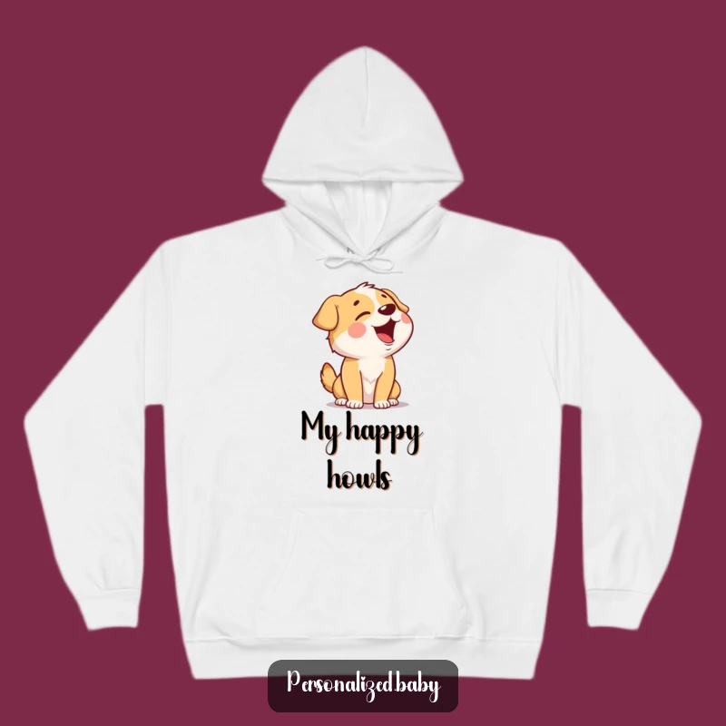 Cozy Funny Singing Dog Hoodie: Giggling Pup Melody Design, Warm and Hilarious Gift Idea