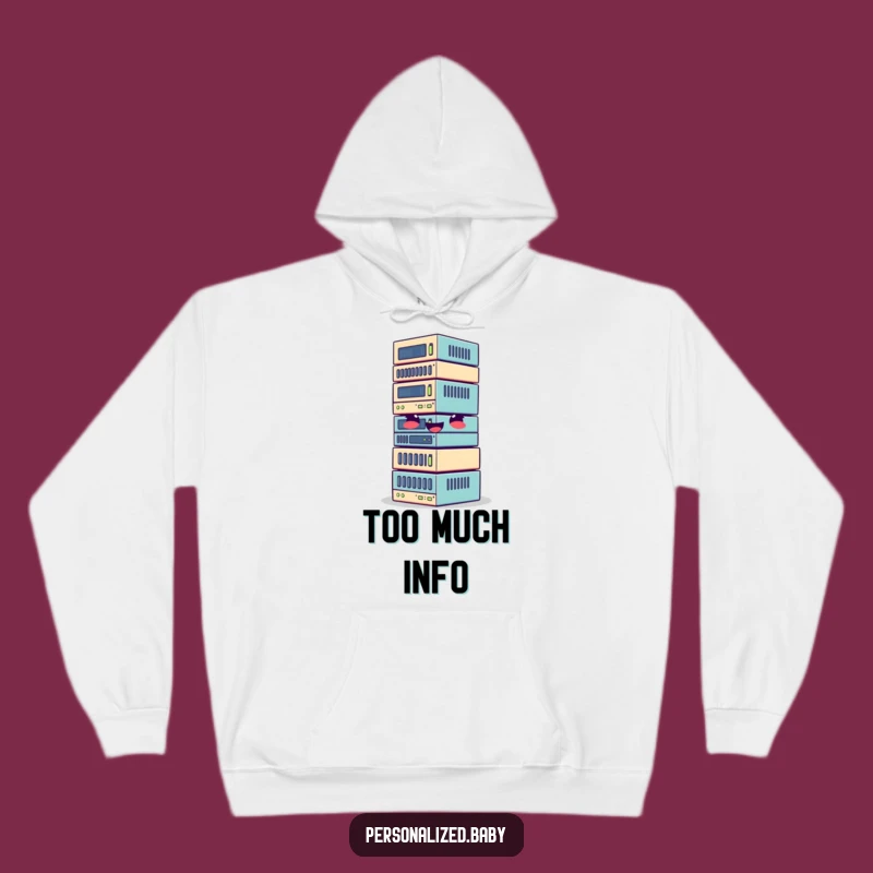 Funny Giggle Data Blocks Hoodie - Cozy & Comical Tech Gift