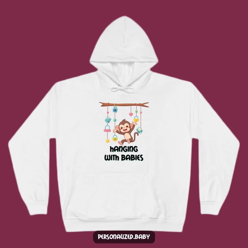Cozy Funny Monkey Pacifier Hoodie: Stay Warm and Hilarious