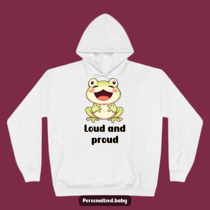 Cozy Funny Frog Singing Hoodie: Musical Comfort Wear, Awesome Funny Gift