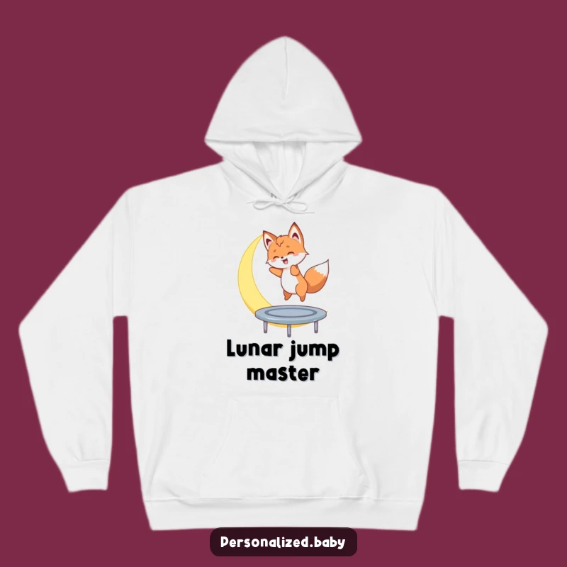 Funny Moon Bouncer Hoodie - Cozy Fox Cub Funny Gift
