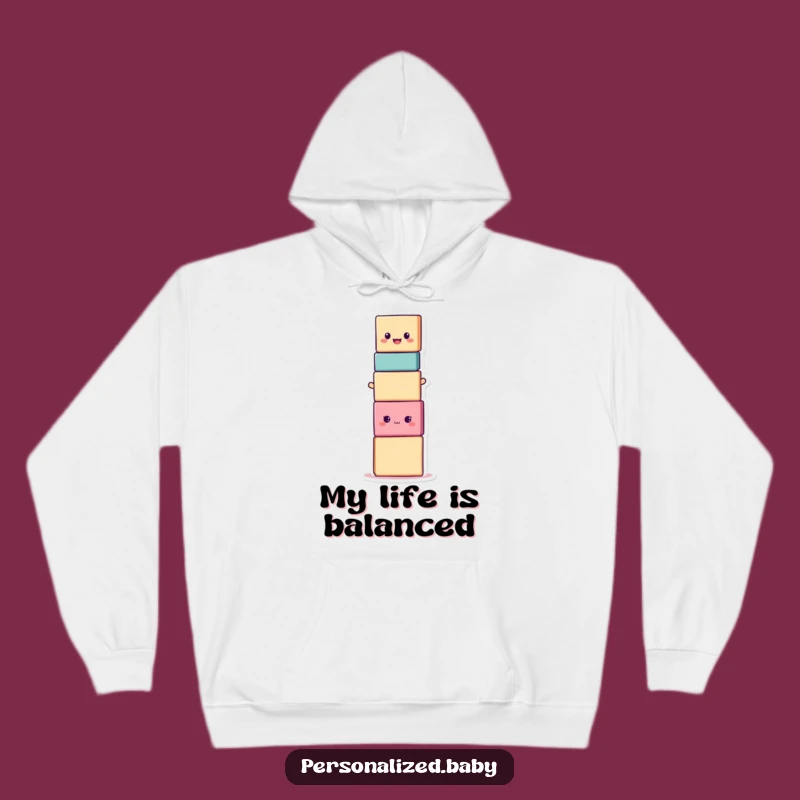 Funny Stacked Blocks Hoodie: Cozy and Hilarious Comfort for a Playful Vibe