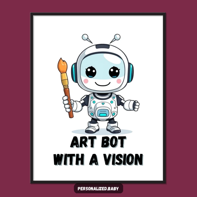 Funny Free Printable Wall Art: AI Robot's Creative Spark - Quirky Downloadable Decor