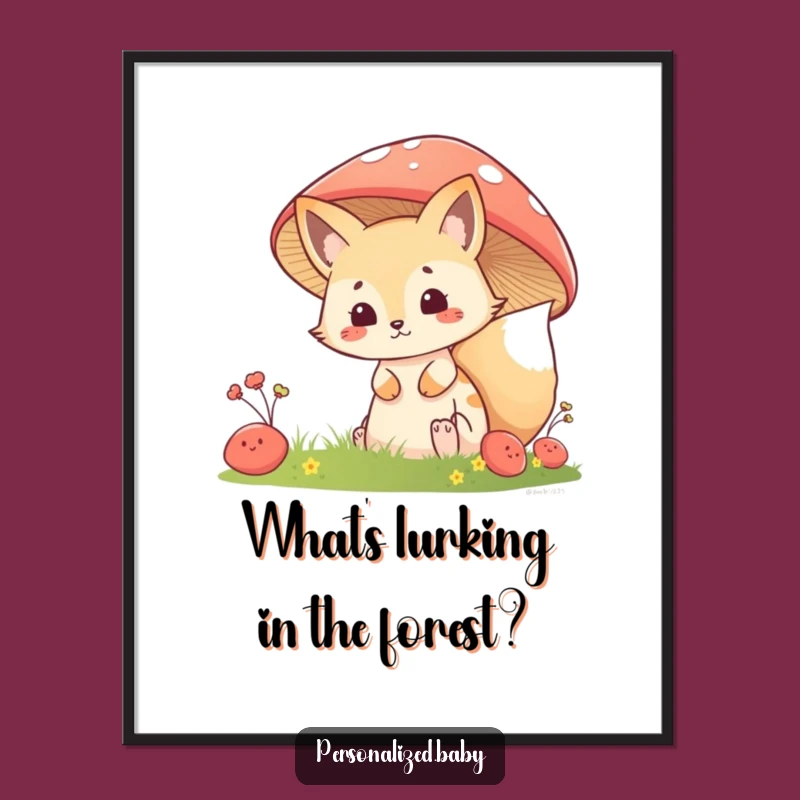 Funny Free Printable Wall Art: Mischievous Fox Peek, Playful Downloadable Decor