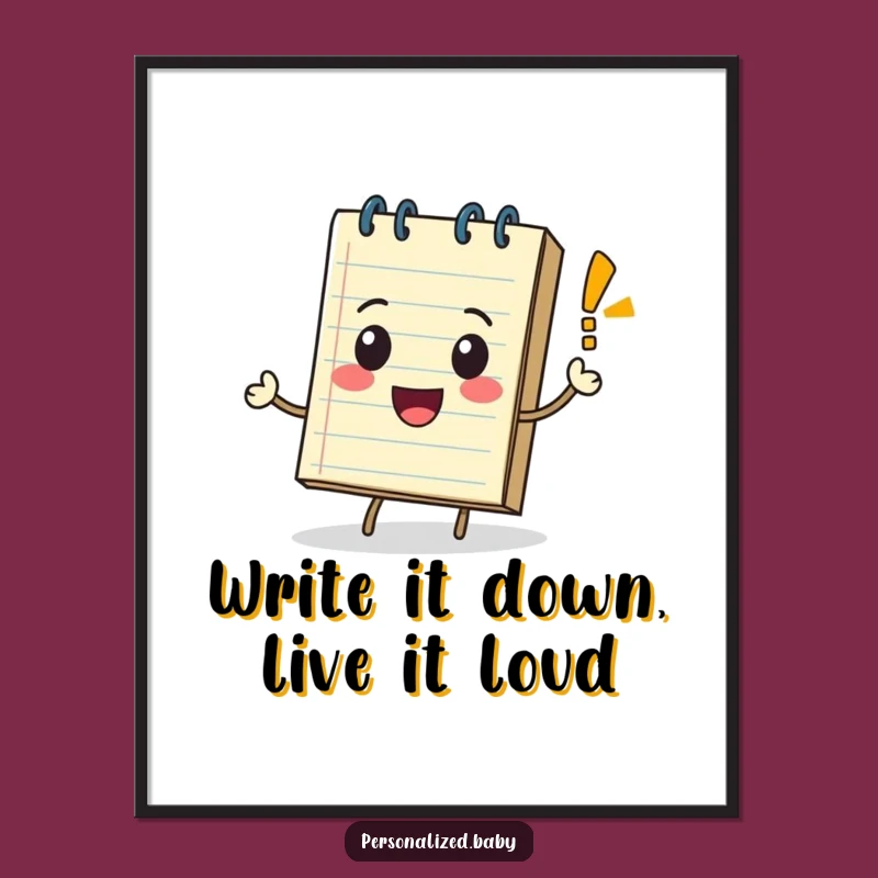 Free Printable Wall Art: Rolling Notepad, Quirky Funny Downloadable Decor!